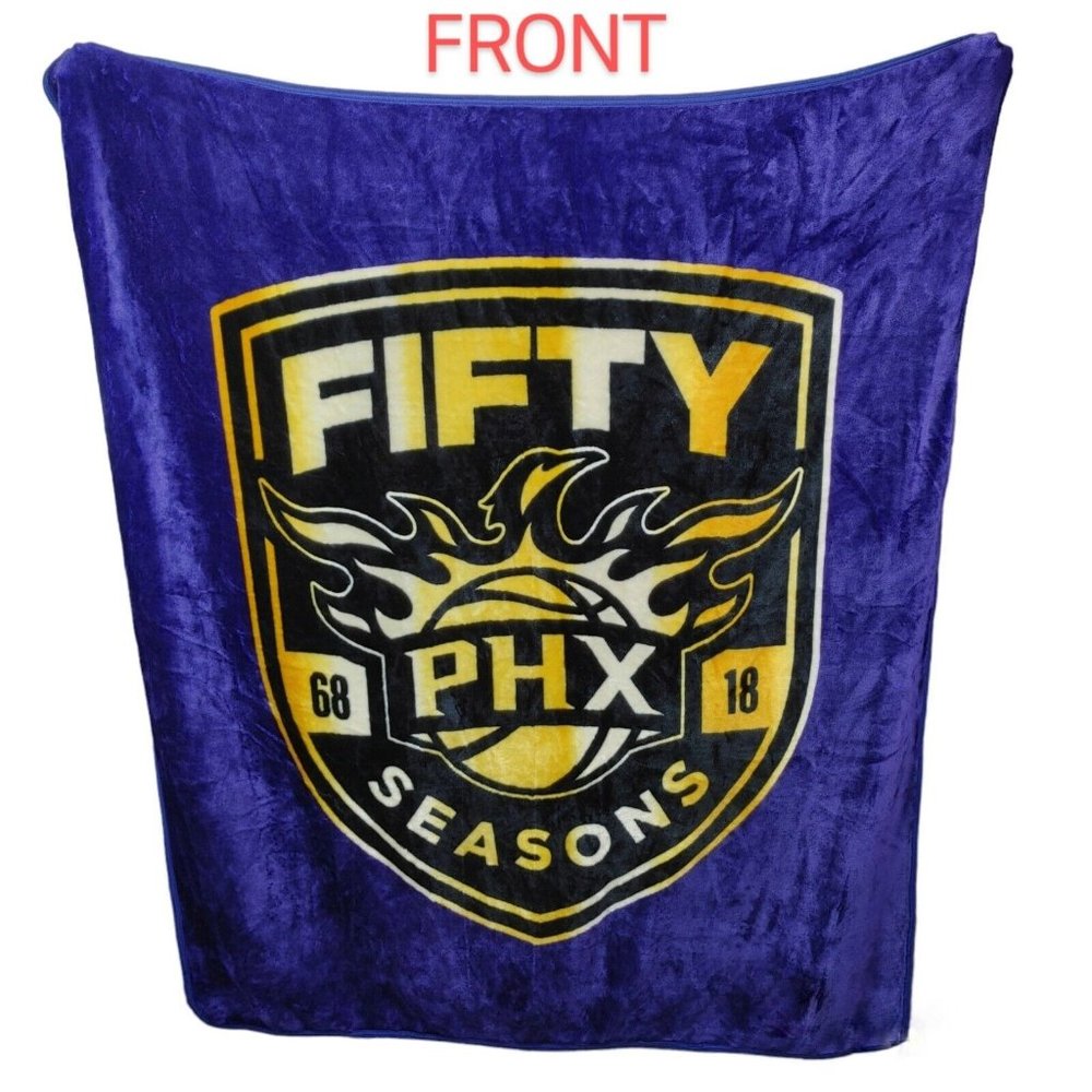 Phoenix Suns 2018 NBA Lightweight Medium Blanket Team 50 Seasons 1968-20…